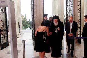 Ο Αρχιεπίσκοπος στην τελετή λήξης της Ελληνικής Προεδρίας