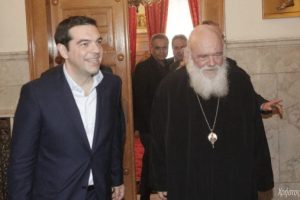 Ο Αρχιεπίσκοπος Ιερώνυμος στο Μέγαρο Μαξίμου δύο φορές.