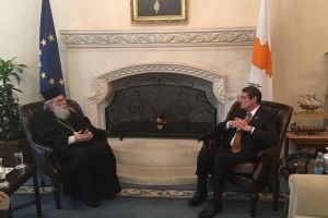 Ο δυναμικός Μητροπολίτης Βόστρων Τιμόθεος συνάντησε τον Πρόεδρο Κύπρου.