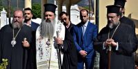 Ο Σταγών και Μετεώρων Θεόκλητος τέλεσε τρισάγιο στον τάφο του Γέροντά του Μεσσηνίας Χρυσοστόμου Β´