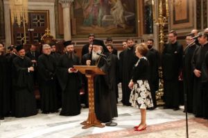 Ο Αρχιεπίσκοπος στην παρουσίαση του τόμου “Μεταξύ Αθηνών και Εσχάτων”