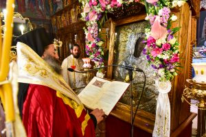 Ο Σεβασμιώτατος Μητροπολίτης Λαγκαδά, Λητής και Ρεντίνης κ.κ. Ιωάννης, μετέβεις εις τον ενοριακό Ιερό Ναό της Ζωοδόχου Πηγής Ασκού