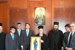 Τελειόφοιτοι της Αθωνιάδος επισκέφθηκαν τον Οικουμενικό Πατριάρχη
