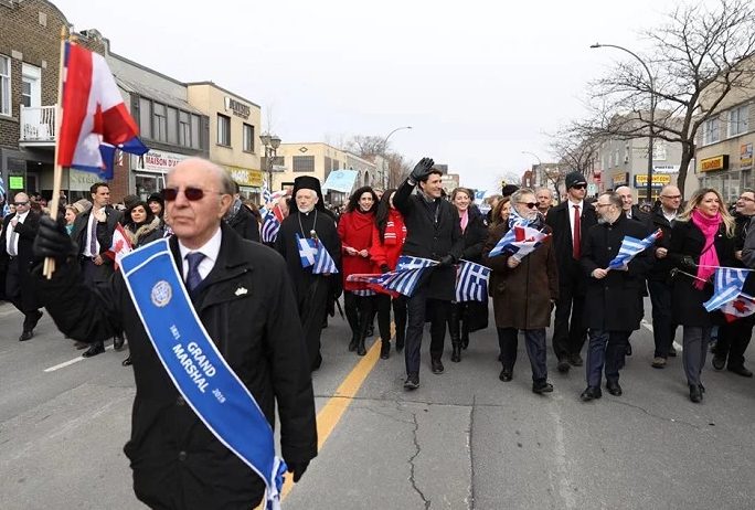 You are currently viewing 25η Μαρτίου: Ο Πρωθυπουργός του Καναδά στην παρέλαση των Ελλήνων μαζί με τον Μητροπολίτη Σωτήριο
