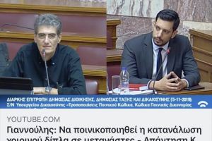 Ακούστε τί εισηγήθηκε ο μονίμως εκτός τόπου και χρόνου κ.  Γιαννούλης του ΣΥΡΙΖΑ!