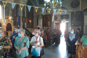 Εορτάσθηκε η μνήμη του Αγίου Ιερομάρτυρος Γεωργίου ( Καρασταμάτη) στην Αγία Παρασκευή Καστέλλου Χίου