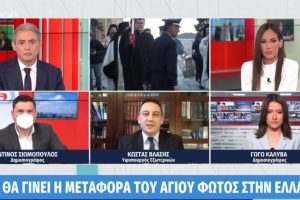 Υφυπ.Εξ. Κώστας Βλάσης στο MEGA: «Φέτος είναι καλύτερο το Πάσχα»-Κανονικά το Άγιο Φως στην Ελλάδα χωρίς καμία ειδική τελετή- Κοροϊδεύουν το λαό και την Εκκλησία