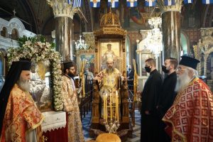 Η Μητρόπολη Χίου ετίμησε τον Ευαγγελιστή Μάρκο και τον εορτάζοντα Μητροπολίτη Χίου Μάρκο