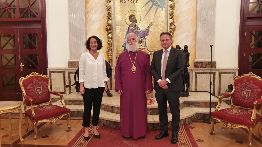 You are currently viewing Ο Πρέσβης της Δανίας στο Κάιρο επισκέφθηκε τον Πατριάρχη Αλεξανδρείας Θεόδωρο
