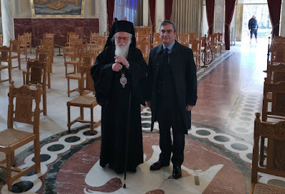You are currently viewing Τον Αρχιεπίσκοπο Αναστάσιο επισκέφθηκε ο Έλληνας υφυπουργός Προστασίας του Πολίτη