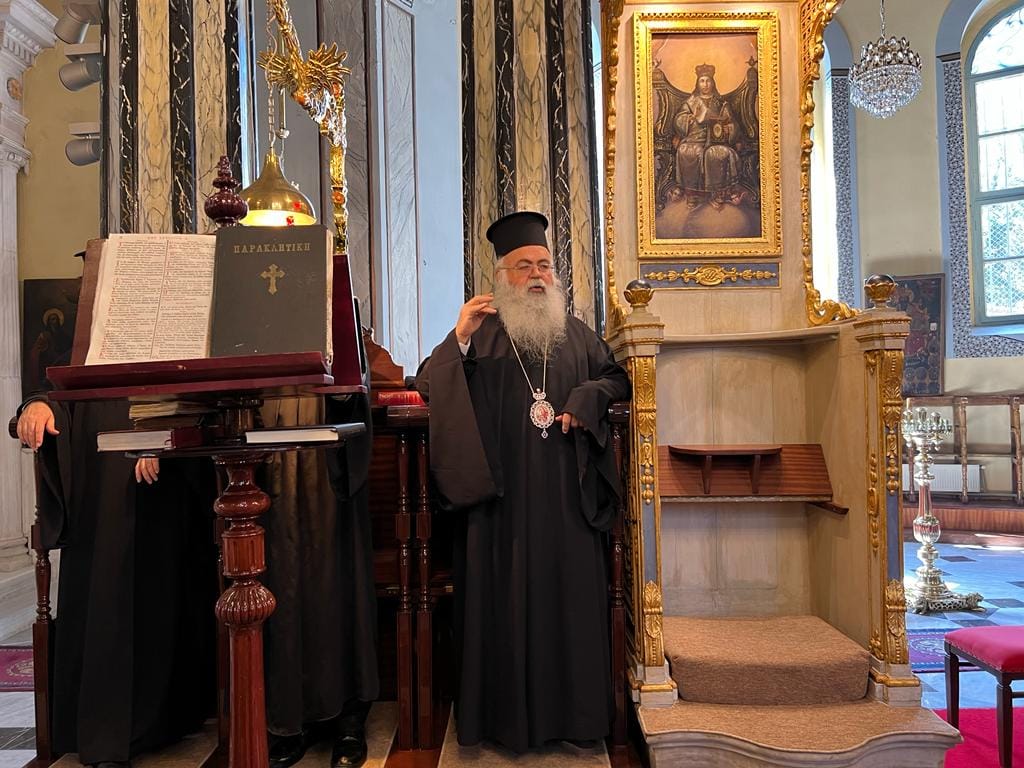 You are currently viewing Ο Μητροπολίτης Πάφου Γεώργιος, υποψήφιος για τον Αρχιεπισκοπικό Θρόνο Κύπρου, στον «Ε.Κ.»