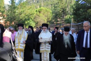 Υποδοχή των Ιερών Λειψάνων   του εκ Τουρλάδος Καλαβρύτων Οσίου Αθανασίου Χαμακιώτου του Αγιολαυριώτου