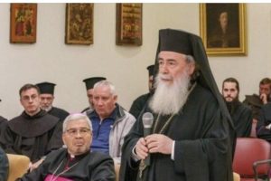 Ενημέρωση του Πατριάρχη Ιεροσολύμων για τις εργασίες συντήρησης στον Ναό της Αναστάσεως